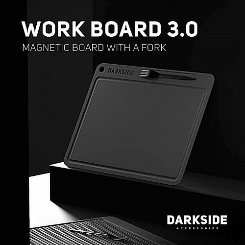 Магнитная доска с шило-вилкой - DARKSIDE (Work board) 3.0