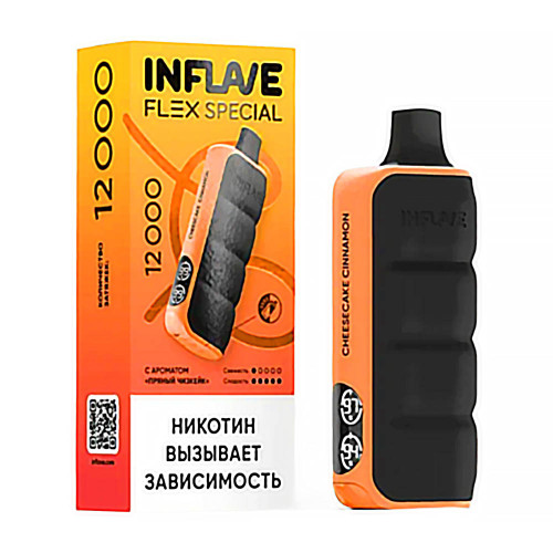 Электронная сигарета INFLAVE FLEX SPECIAL 12000 затяжек - Пряный чизкейк (Лимитка!)