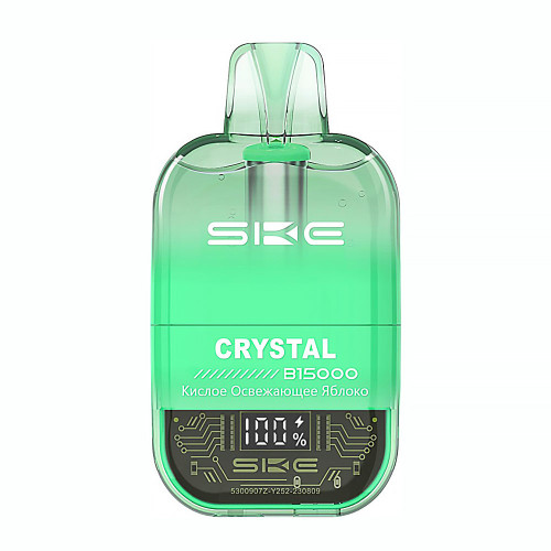 Электронная сигарета SKE CRYSTAL 15000 затяжек - Кислое яблоко