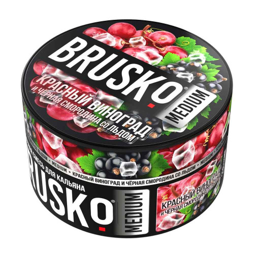 Смесь BRUSKO MEDIUM 250г - Красный виноград и чёрная смородина со льдом