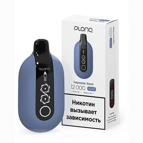 Электронная сигарета PLONQ ULTRA 12000 затяжек - Черника Хвоя