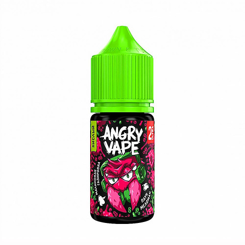 Жидкость Angry Vape Ultra - Паук Меломан (Кислая малиновая газировка) 30мл 20мг