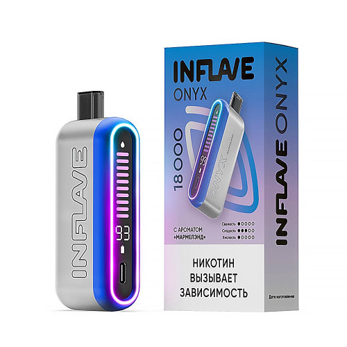 Электронная сигарета INFLAVE ONYX 18000 затяжек - Мармелэнд