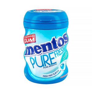 Жевательная резинка Mentos - Pure Fresh Fresh Mint (Свежая мята) банка 60г