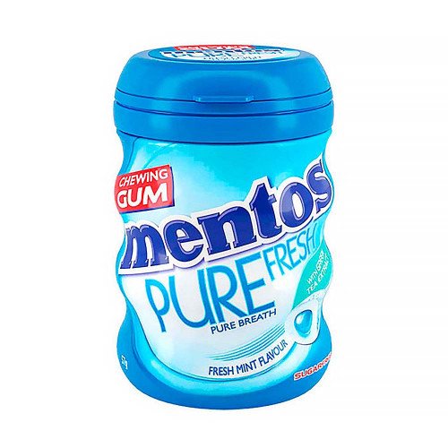 Жевательная резинка Mentos - Pure Fresh Fresh Mint (Свежая мята) банка 60г