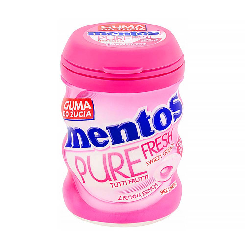 Жевательная резинка Mentos - Pure Fresh Tutti Frutti (Бабл гам) банка 60г