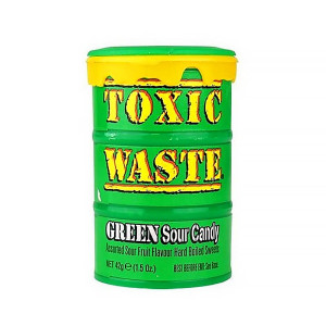 Леденцы Toxic Waste - Green Sour Candy 42г