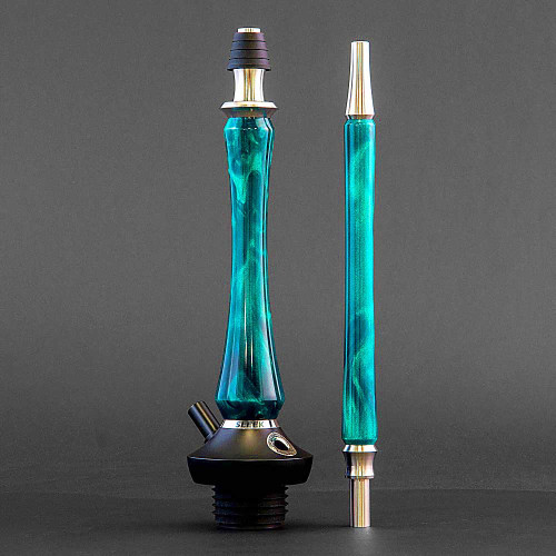 Кальян Union Hookah - Sleek АКРИЛ (Бирюзовый) 50см (Без колбы)