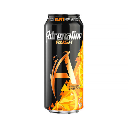 Энергетический напиток Adrenaline Rush - Апельсиновая энергия 449мл