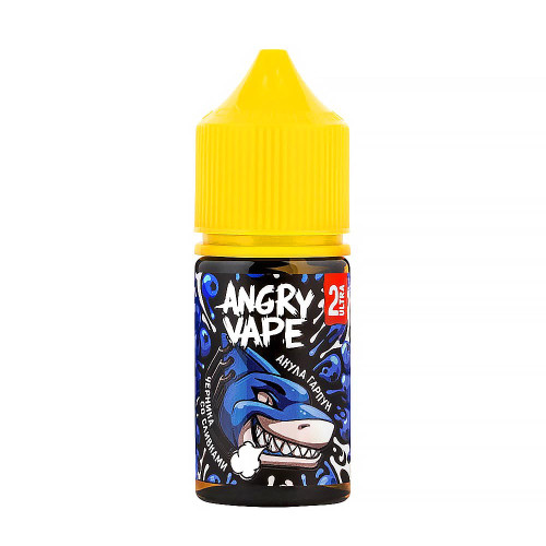 Жидкость Angry Vape Ultra - Акула Гарпун (Черника со сливками) 30мл 20мг