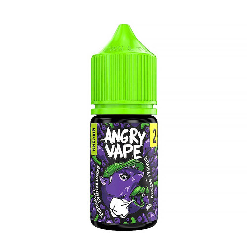 Жидкость Angry Vape Ultra - Вомбат Батяня (Виноградная газировка) 30мл 20мг