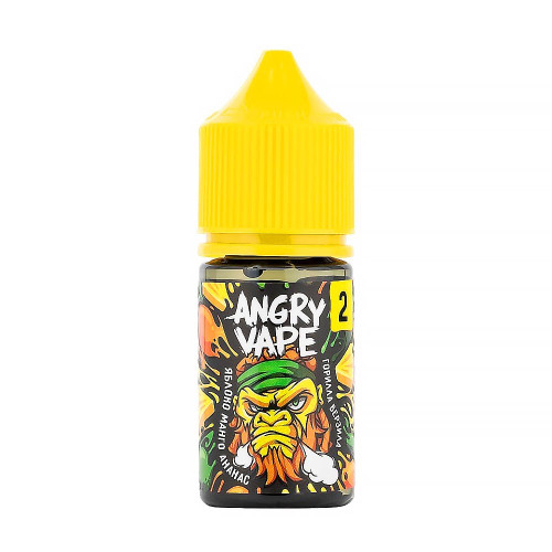 Жидкость Angry Vape Ultra - Горилла Верзила (Яблоко с манго и ананасом) 30мл 20мг