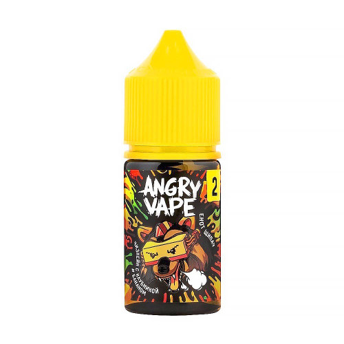 Жидкость Angry Vape Ultra - Енот Щипач (Чизкейк с клубникой и бананом) 30мл 20мг
