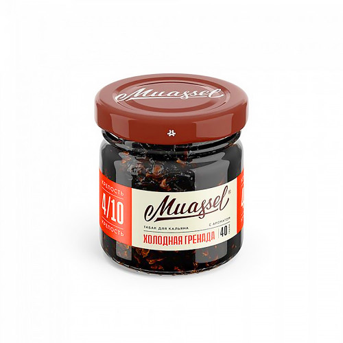 Табак Muassel Medium 40г - Холодная Гренада (Гранат Красная смородина Лед)