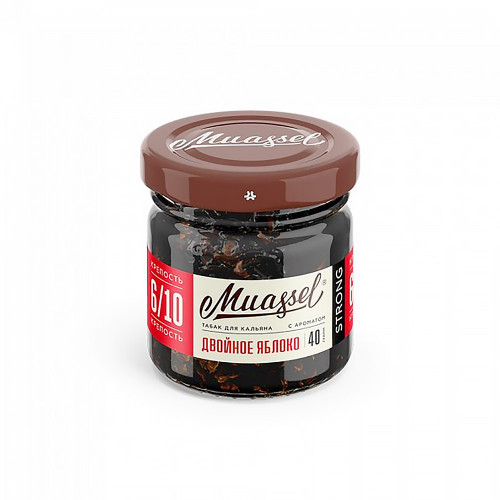 Табак Muassel Strong 40г - Двойное яблоко