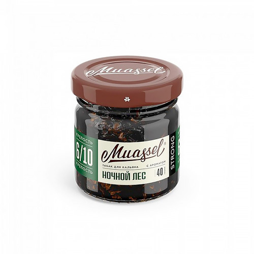 Табак Muassel Strong 40г - Ночной лес (Ягоды Хвоя)