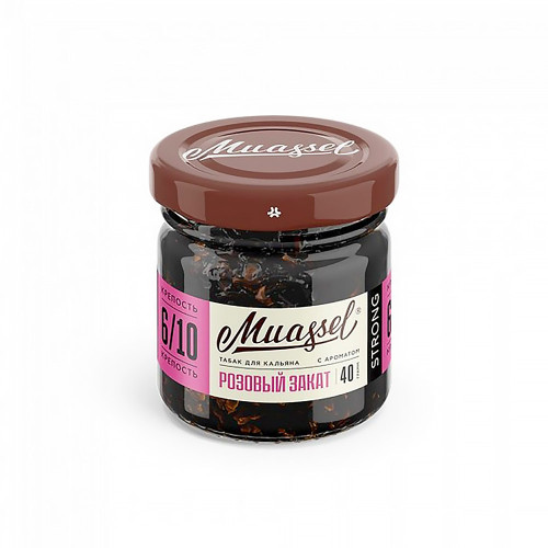 Табак Muassel Strong 40г - Розовый закат (Цветочно - ягодный)