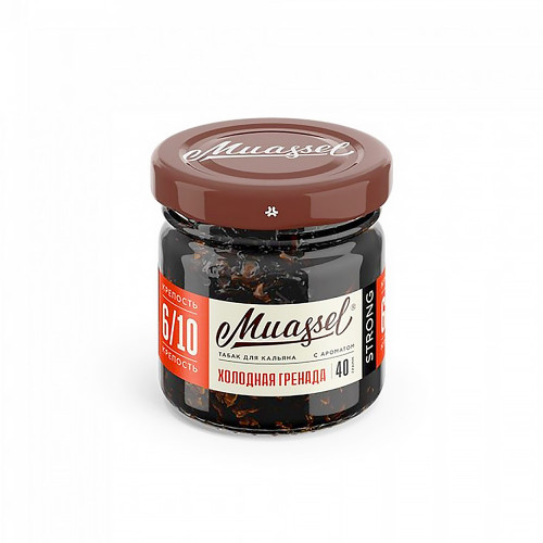 Табак Muassel Strong 40г - Холодная Гренада (Гранат Красная смородина Лед)