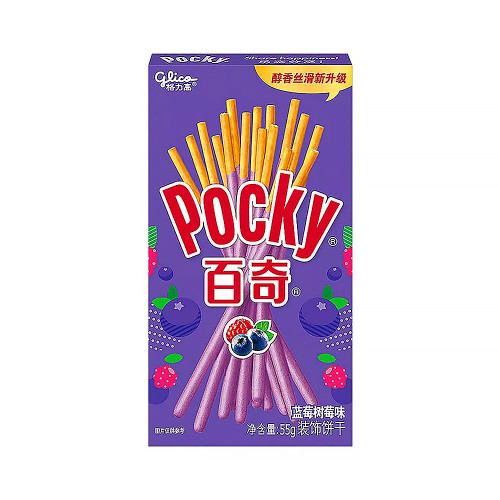 Бисквитные палочки Glico Pocky - Со вкусом лесных ягод 55г