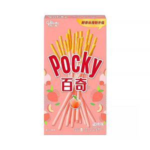 Бисквитные палочки Glico Pocky - Со вкусом персика 55г