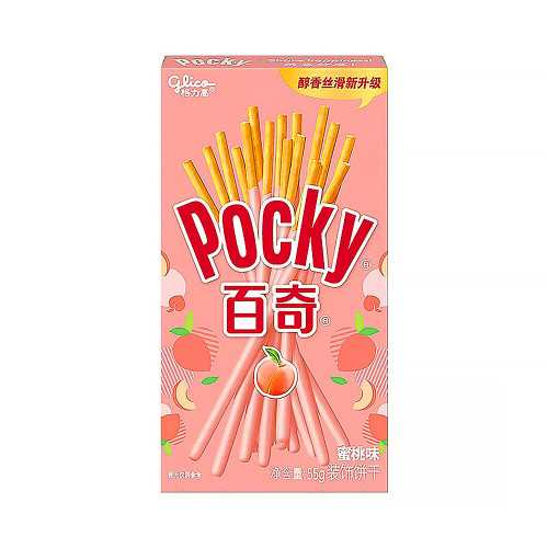 Бисквитные палочки Glico Pocky - Со вкусом персика 55г
