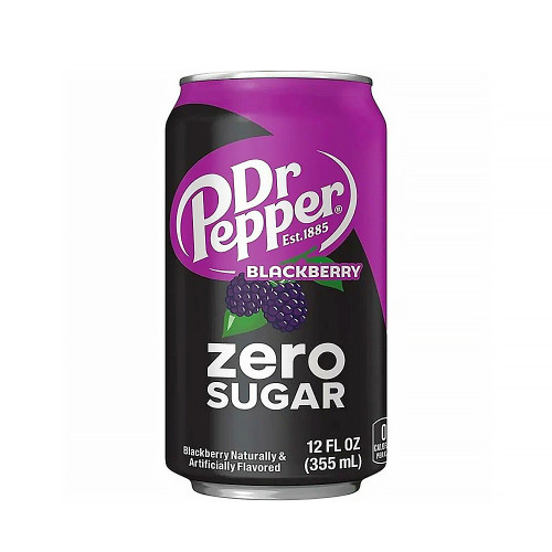 Напиток газ. Dr. Pepper - Blackberry Zero (Ежевика) (Без сахара) 355мл