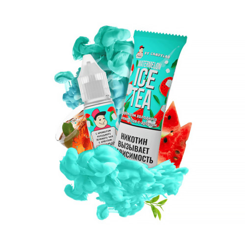Жидкость CANDYMAN - Watermelon Ice Tea (Холодный зеленый чай с арбузом) 10мл 15мг