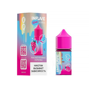 Жидкость Inflave Sour Bubble - Кислый розовый лимонад 30мл 20мг