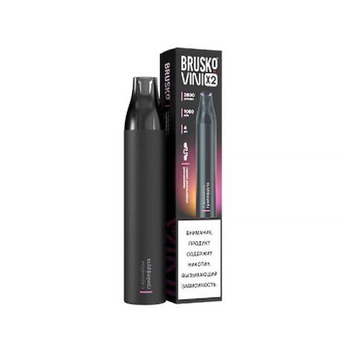 Электронная сигарета BRUSKO VINI 22800 затяжек - Грейпфрут