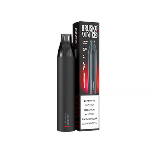 Электронная сигарета BRUSKO VINI 22800 затяжек - Клубника МРК
