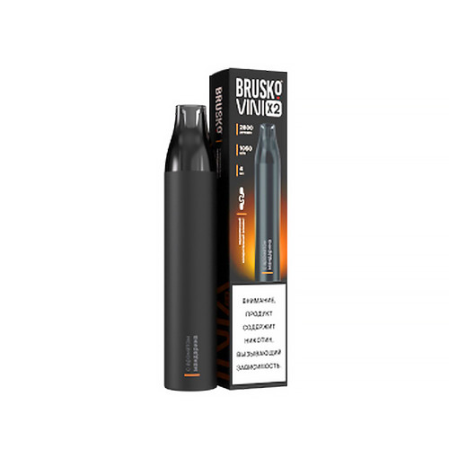 Электронная сигарета BRUSKO VINI 22800 затяжек - Мандарин МРК