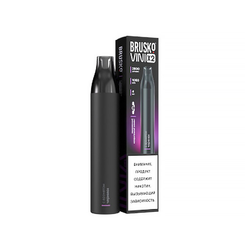 Электронная сигарета BRUSKO VINI 22800 затяжек - Черника МРК