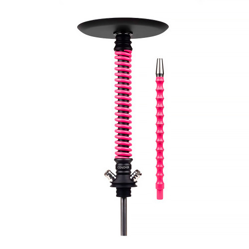 Кальян Mamay Customs - Coilover Big Base Черно-розовый 63см (Без колбы и шланга)