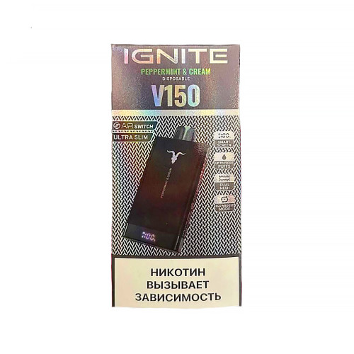 Электронная сигарета IGNITE 15015000 затяжек - Перечная мята Крем