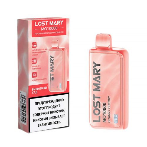 Электронная сигарета Lost Mary 10000 затяжек - Granny Cherry (Вишневый сад)