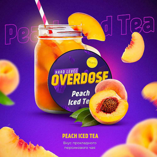 Табак Overdose 100г - Персиковый чай (Peach Iced Tea)
