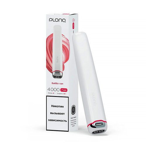 Электронная сигарета PLONQ PLUS PRO 4000 затяжек - Бабл Гам