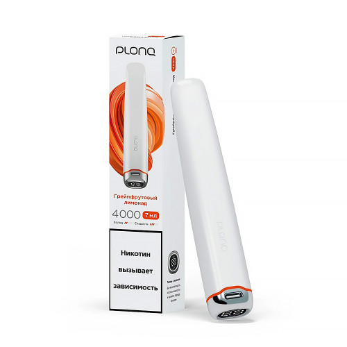 Электронная сигарета PLONQ PLUS PRO 4000 затяжек - Грейпфрутовый лимонад