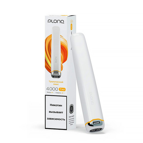 Электронная сигарета PLONQ PLUS PRO 4000 затяжек - Тропический Микс