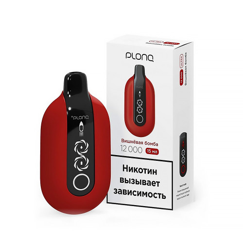 Электронная сигарета PLONQ ULTRA 12000 затяжек - Вишневая бомба