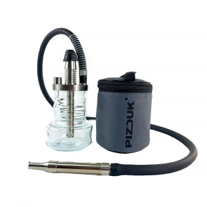 Кальян Pizduk Hookah - Grey-bag (Прозрачная колба) 20см