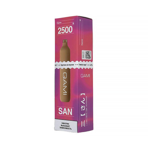 Электронная сигарета QAMI SAN 2500 затяжек - Персик