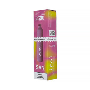 Электронная сигарета QAMI SAN 2500 - Розовый лимонад (Малина Лимон)