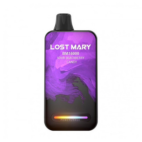 Электронная сигарета LOST MARY BM 16000 затяжек - Sour Blackberry Lollipop (Леденец Кислая ежевика)