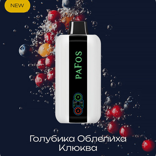 Электронная сигарета PAFOS HARD EXTRA 20000 затяжек - Blueberry Buckthorn Cranberry (Голубика Облепиха Клюква)