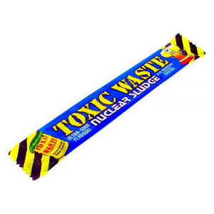 Жевательные конфеты Toxic Waste - Nuclear Sludge Blue Raspberry (Кислая малина) 20г
