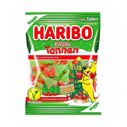 Жевательный мармелад Haribo - Riesen Tannen Veggie (Рождественские ели) 200г