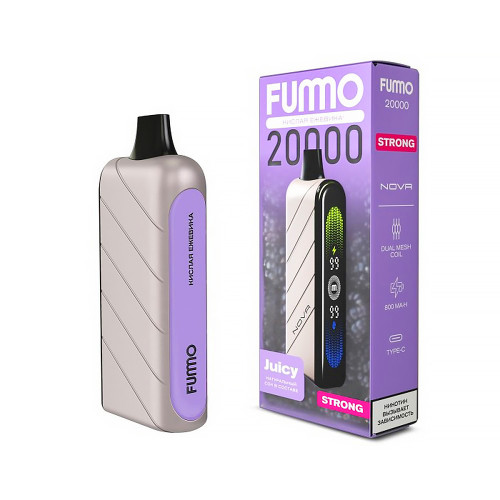 Электронная сигарета FUMMO Nova Strong 20000 затяжек - Кислая ежевика