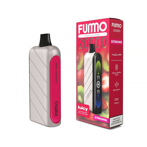 Электронная сигарета FUMMO Nova Strong 20000 затяжек - Клубника Киви