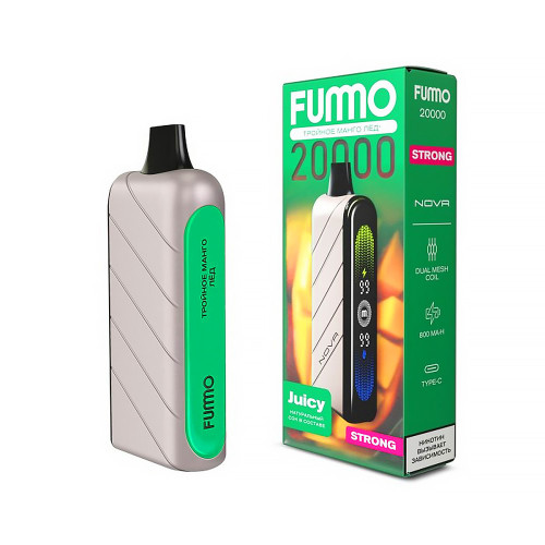 Электронная сигарета FUMMO Nova Strong 20000 затяжек - Тройное манго Лед